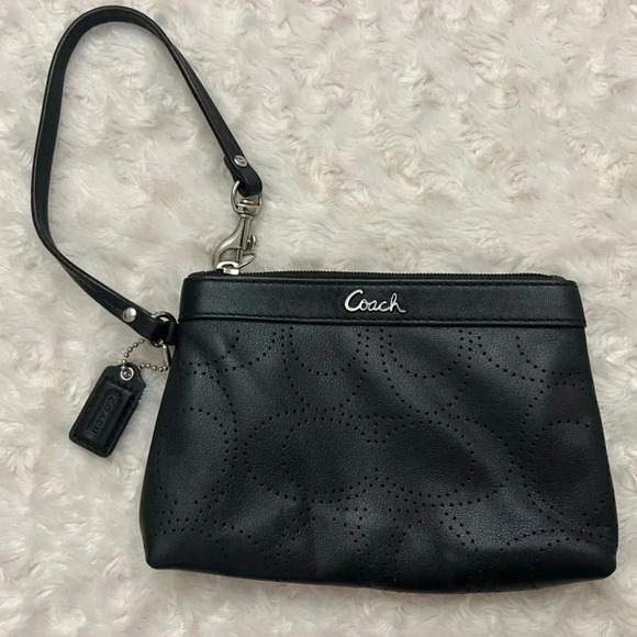 Coach Leather Wristlet - Picture 1 of 6